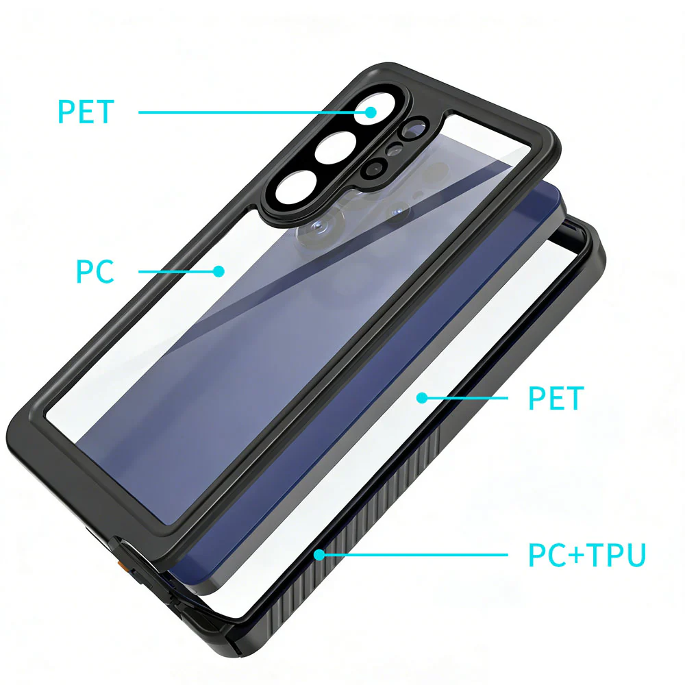 MX-SS26-S26U | Samsung Galaxy S26 Ultra SM-S948 Waterproof Case | IP68 shock & water proof Cover w/ X-Mount & Carabiner - Image 8