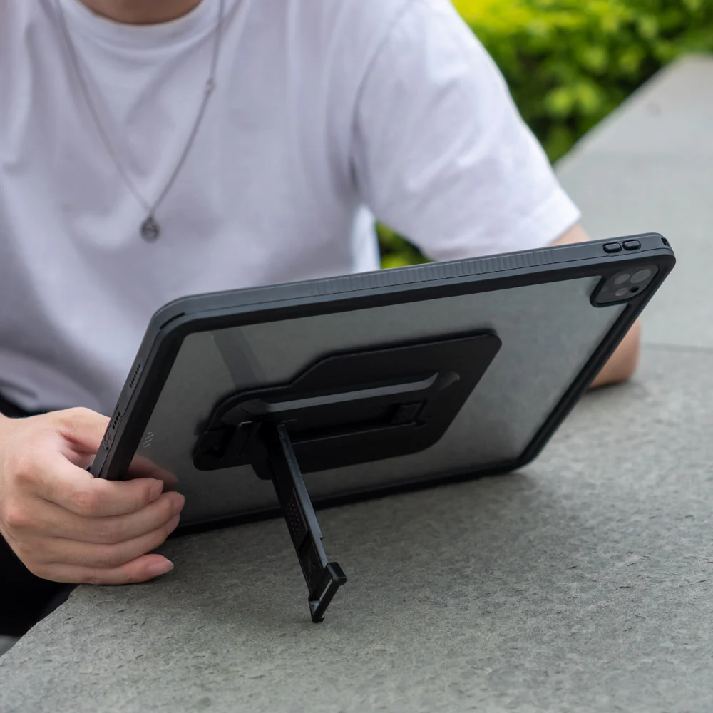 MXS-A13S | iPad Pro 12.9 ( 4th Gen ) 2020 | IP68 Waterproof, Shock & Dust Proof Case With Handstrap & Kickstand & X-Mount - Image 4