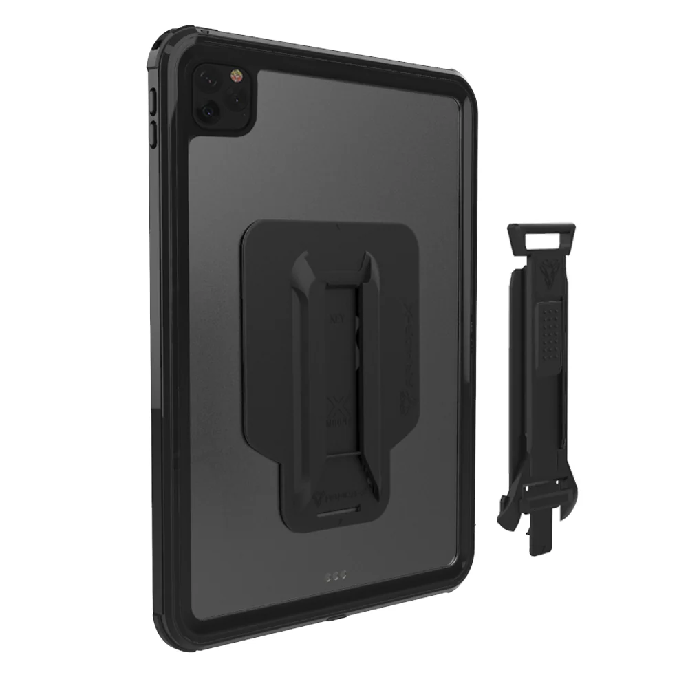 MXS-A13S | iPad Pro 12.9 ( 4th Gen ) 2020 | IP68 Waterproof, Shock & Dust Proof Case With Handstrap & Kickstand & X-Mount - Image 9