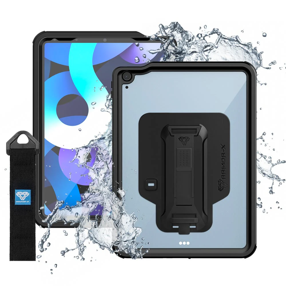 MXS-A14S | iPad Air 4 2020 / Air 5 2022 | IP68 Waterproof, Shock & Dust Proof Case With Handstrap & Kickstand & X-Mount - Image 12