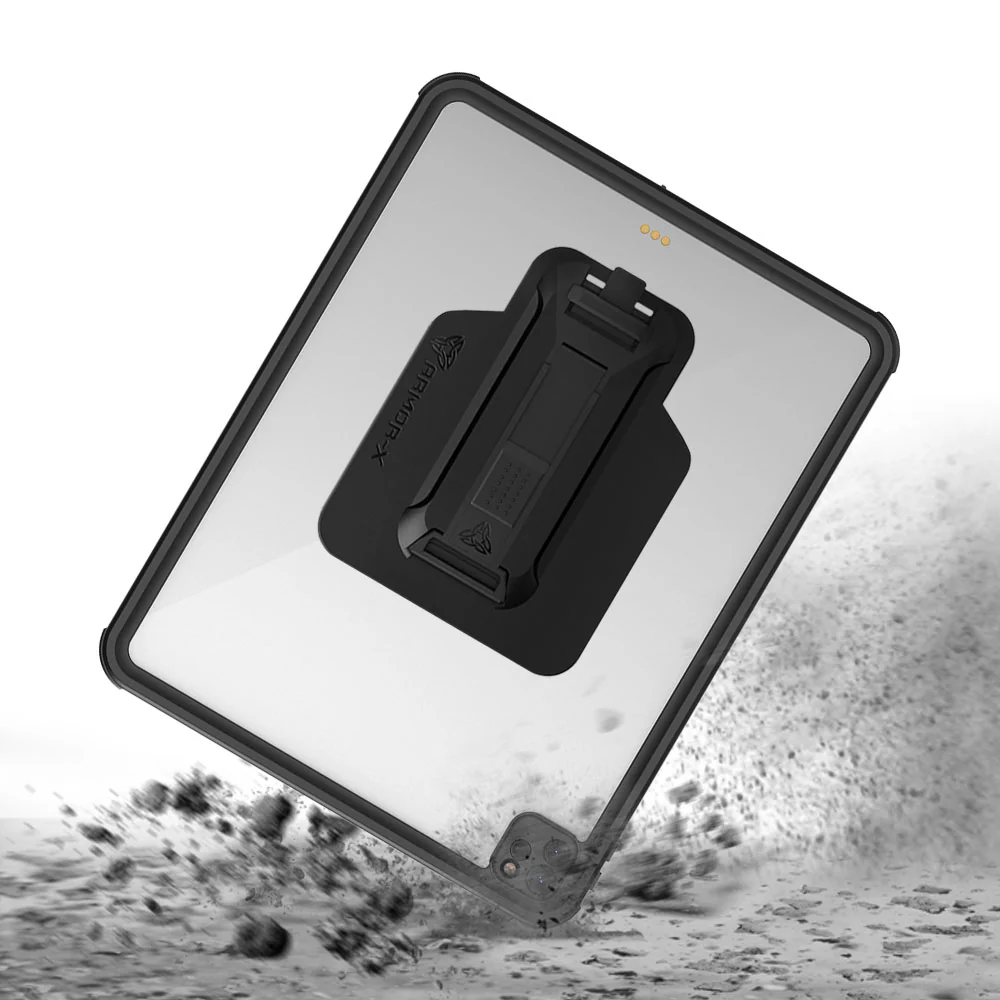 MXS-A17S | iPad Pro 12.9 ( 5th / 6th Gen ) 2021 / 2022 | IP68 Waterproof, Shock & Dust Proof Case With Handstrap & Kickstand & X-Mount - Image 10