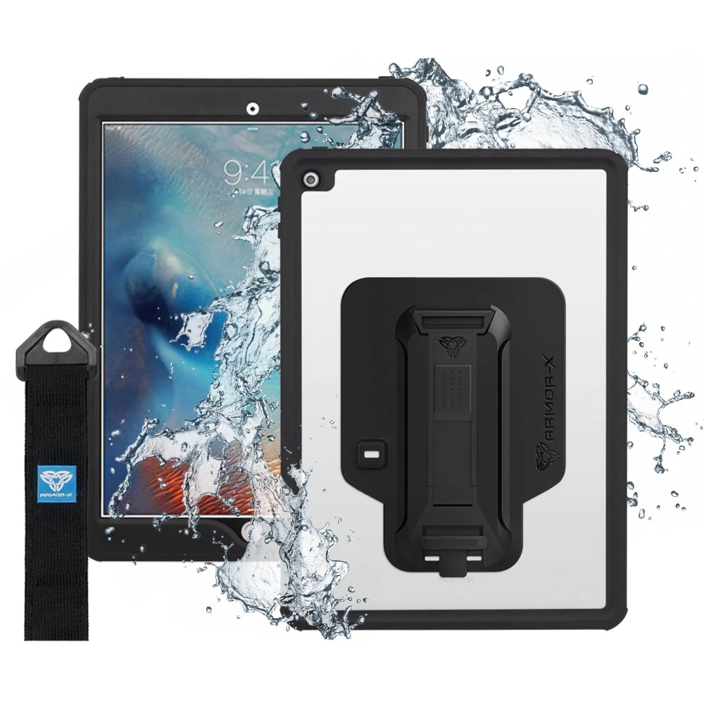 MXS-A8S | iPad Pro 10.5 2017 | IP68 Waterproof, Shock & Dust Proof Case With Handstrap & Kickstand & X-Mount - Image 12