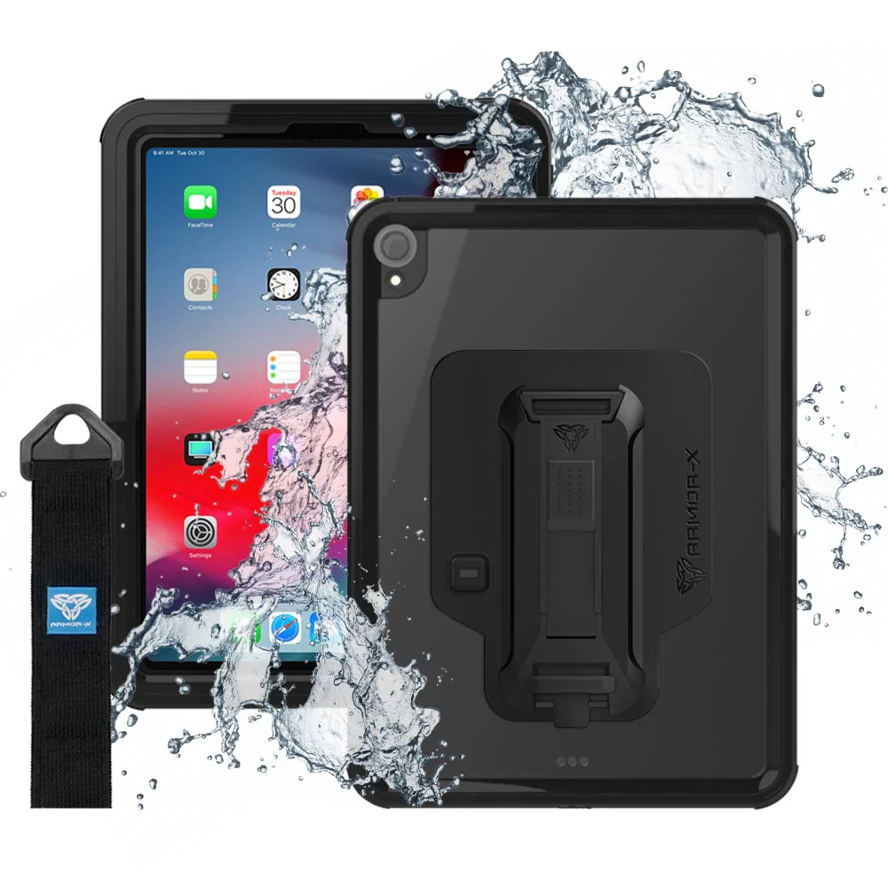 MXS-A9S | iPad Pro 11 2018 | IP68 Waterproof, Shock & Dust Proof Case With Handstrap & Kickstand & X-Mount - Image 12