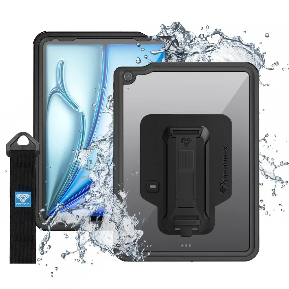 MXS-iPad-A5 | iPad Air 11 (M4/3/2) / iPad Air (5th/4th) | IP68 Waterproof, Shock & Dust Proof Case With Handstrap & Kickstand & X-Mount - Image 12