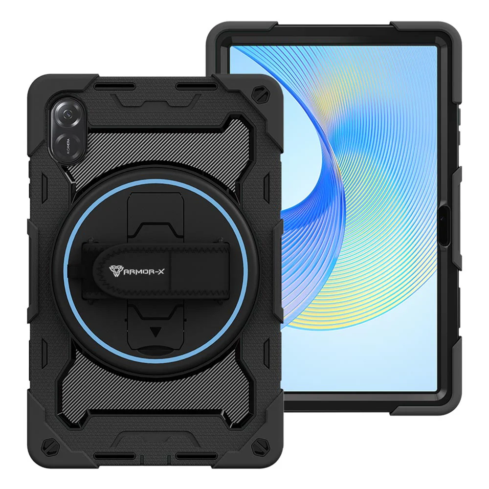 NBN-HR-X9 | Honor Pad X9 11.5" | Ultra 3 Layers Shockproof Rugged Case with Hand Strap and Kick-Stand