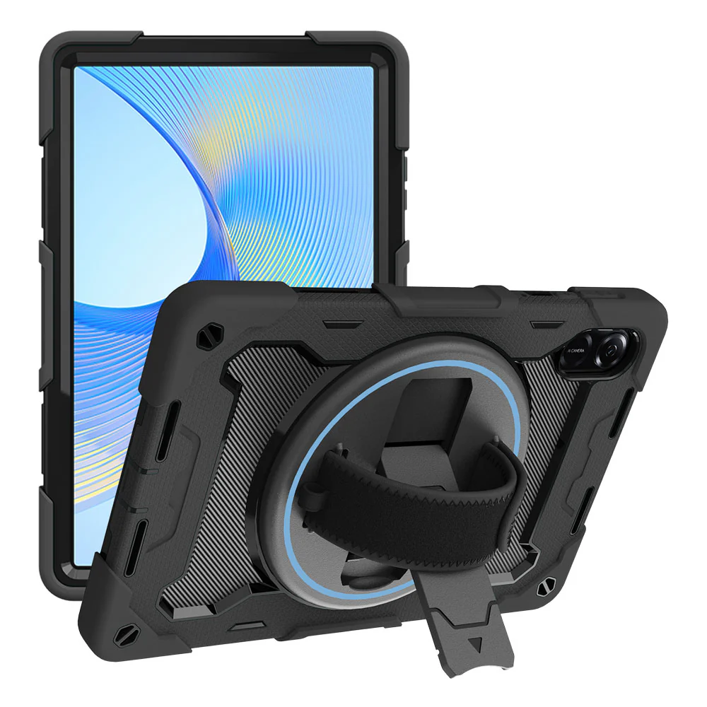 NBN-HR-X9 | Honor Pad X9 11.5" | Ultra 3 Layers Shockproof Rugged Case with Hand Strap and Kick-Stand - Image 9