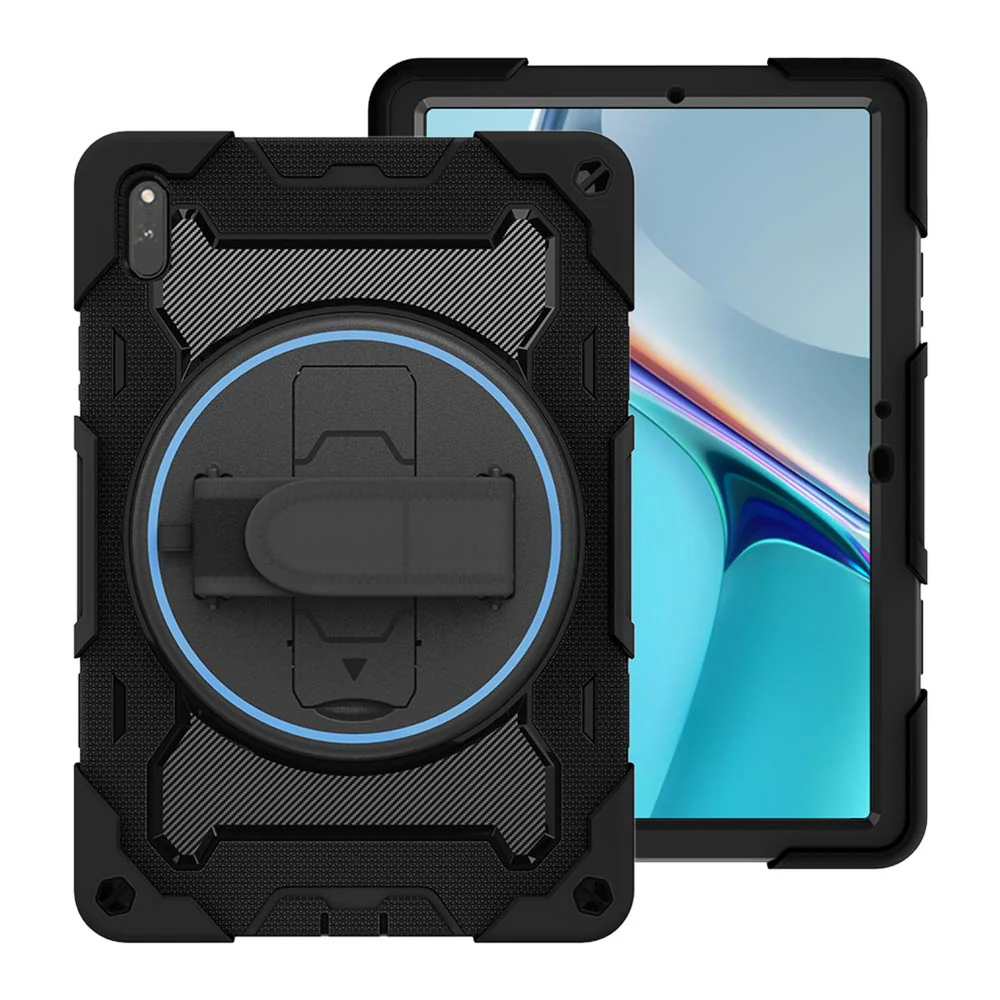 NBN-HW-MTP_DBY | Huawei MatePad 11 (2021) DBY-W09 | Ultra 3 Layers Shockproof Rugged Case with Hand Strap and Kick-Stand