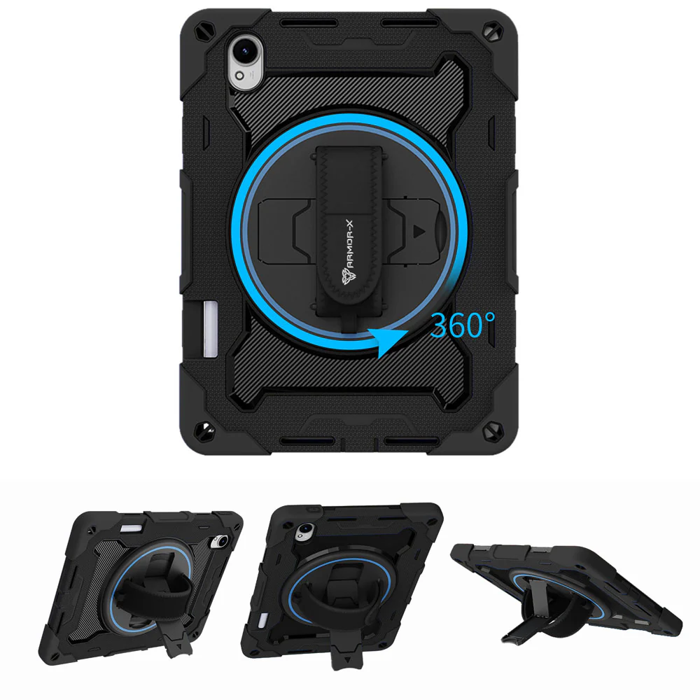 NBN-HW-MTP_TGR | Huawei MatePad 11.5 S (2024) / (2025) | Ultra 3 Layers Shockproof Rugged Case with Hand Strap and Kick-Stand - Image 10
