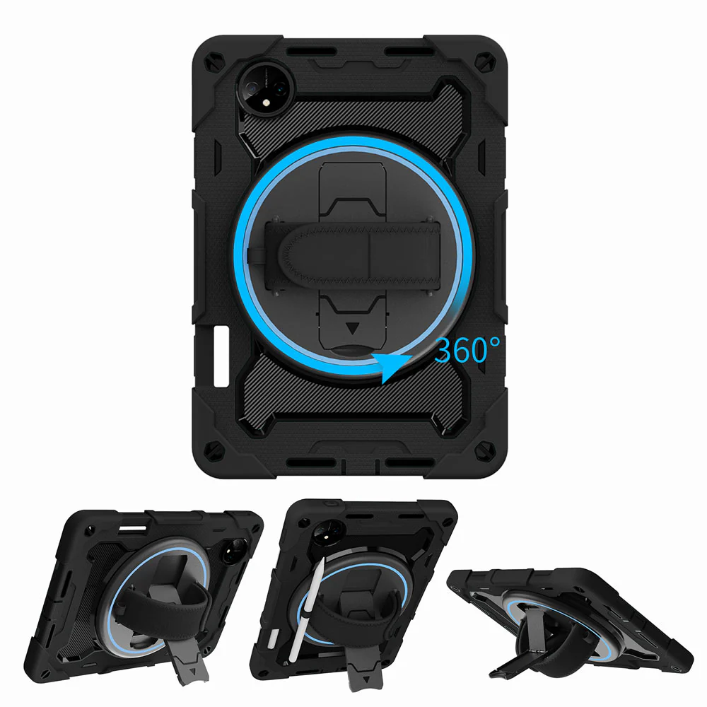 NBN-HW-MTPP-11 | Huawei MatePad Pro 11 (2022) | Ultra 3 Layers Shockproof Rugged Case with Hand Strap and Kick-Stand - Image 10