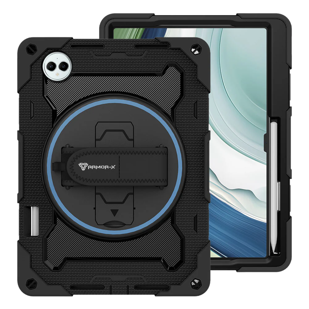 NBN-HW-MTPP-PCE | Huawei MatePad Pro 13.2 (2023) PCE-W30 / (2025) PCE-W29 | Ultra 3 Layers Shockproof Rugged Case with Hand Strap and Kick-Stand