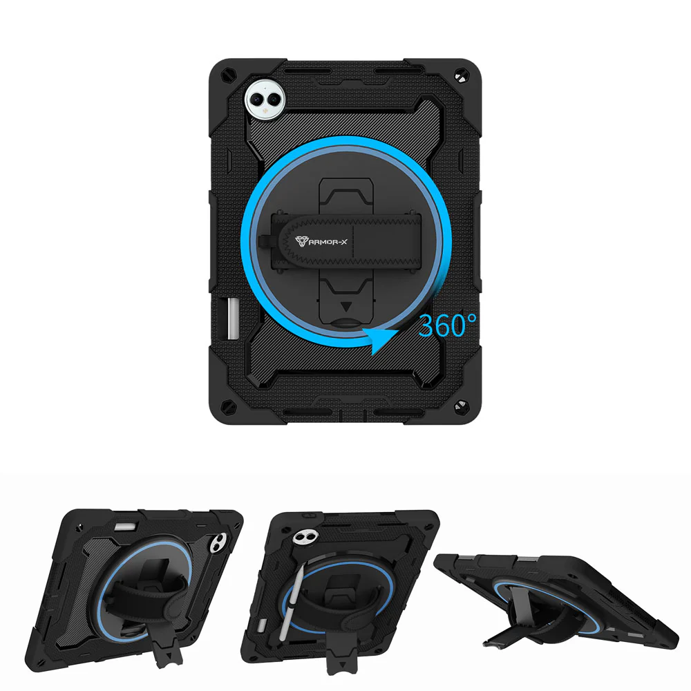 NBN-HW-MTPP-PCE | Huawei MatePad Pro 13.2 (2023) PCE-W30 / (2025) PCE-W29 | Ultra 3 Layers Shockproof Rugged Case with Hand Strap and Kick-Stand - Image 10