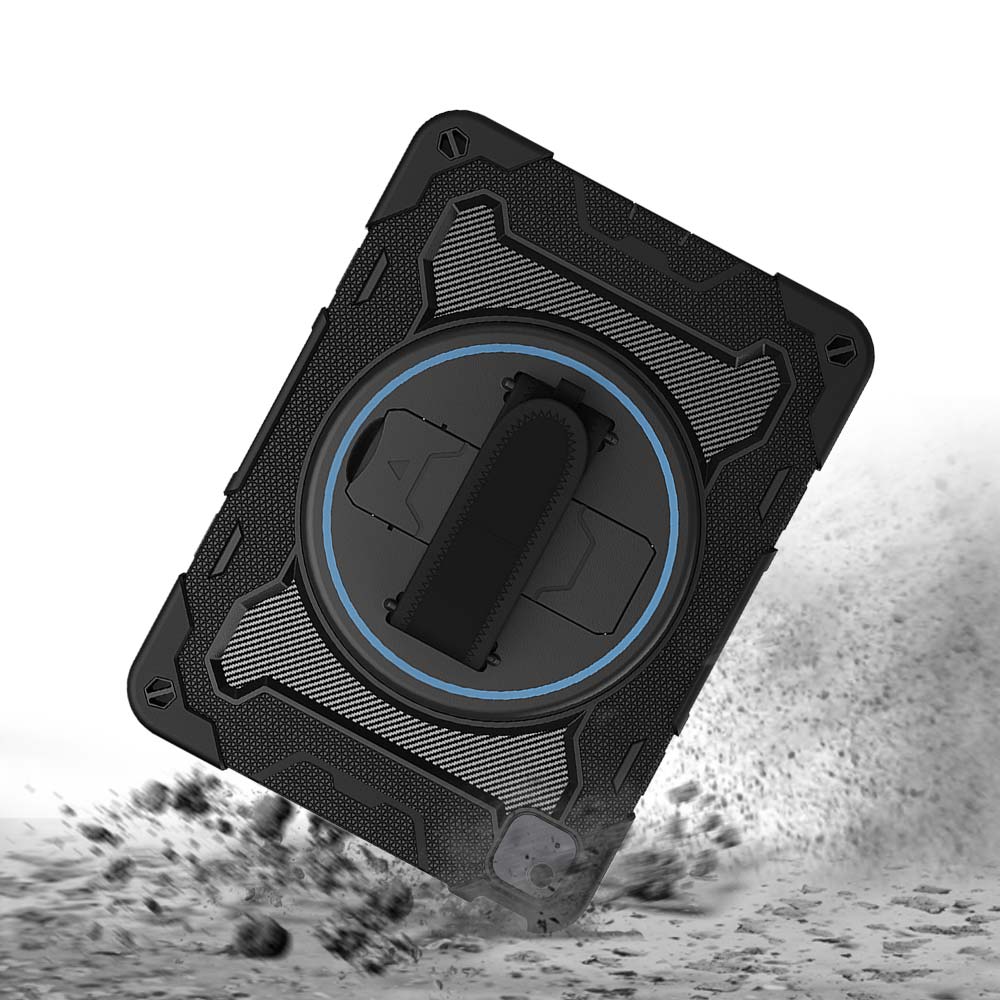 NBN-iPad-A5 | iPad Air 11 (M2) / (M3) / (M4) | Ultra 3 Layers Shockproof Rugged Case with Hand Strap and Kick-Stand - Image 8