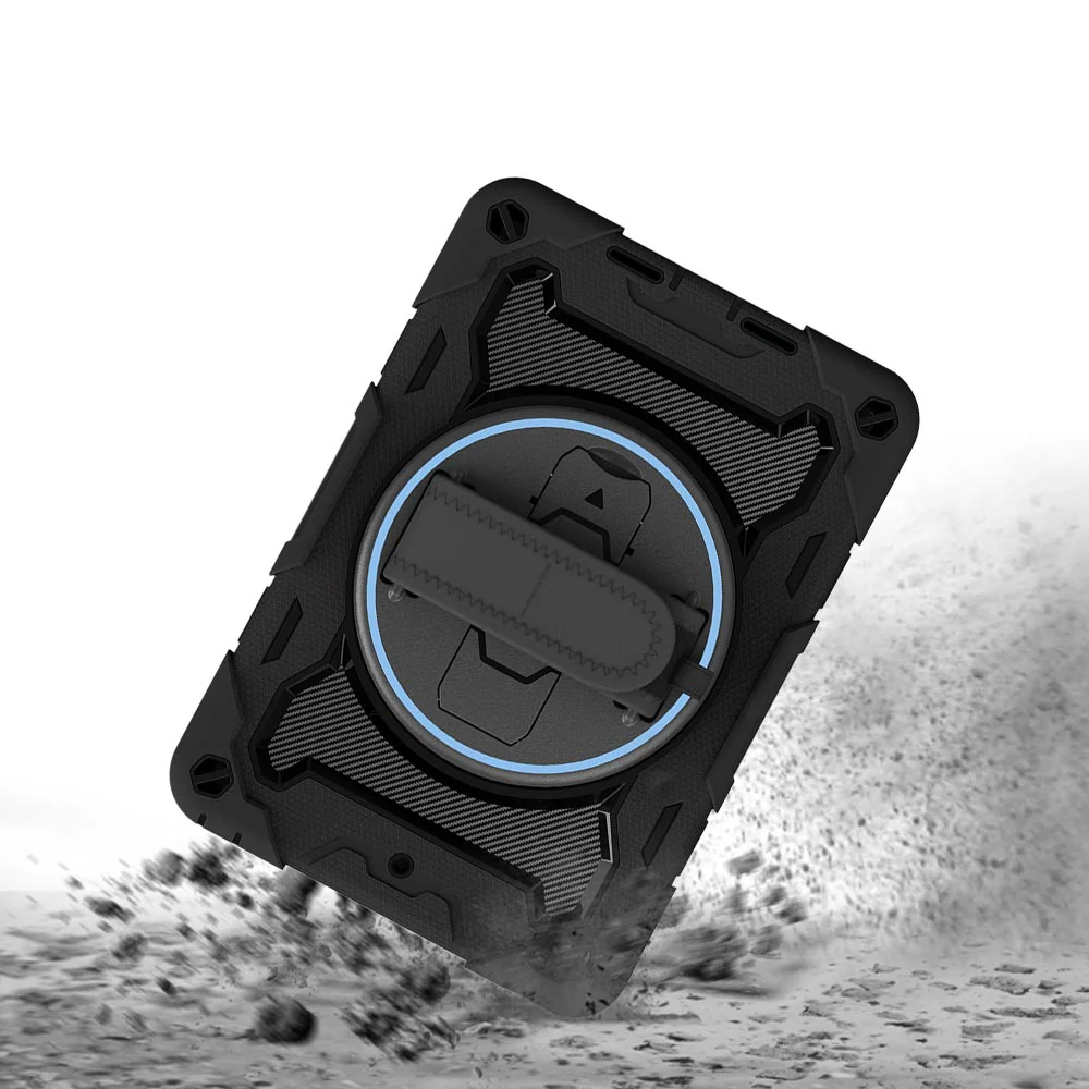 NBN-iPad-M54 | iPad mini 5 / mini 4 | Ultra 3 Layers Shockproof Rugged Case with Hand Strap and Kick-Stand - Image 8