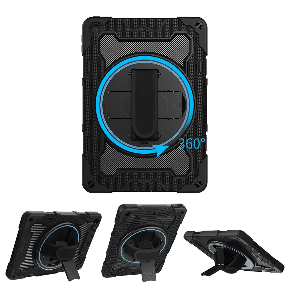 NBN-iPad-N3 | iPad 10.2 (7th & 8th & 9th Gen.) 2019 / 2020 / 2021 | Ultra 3 Layers Shockproof Rugged Case with Hand Strap and Kick-Stand - Image 10