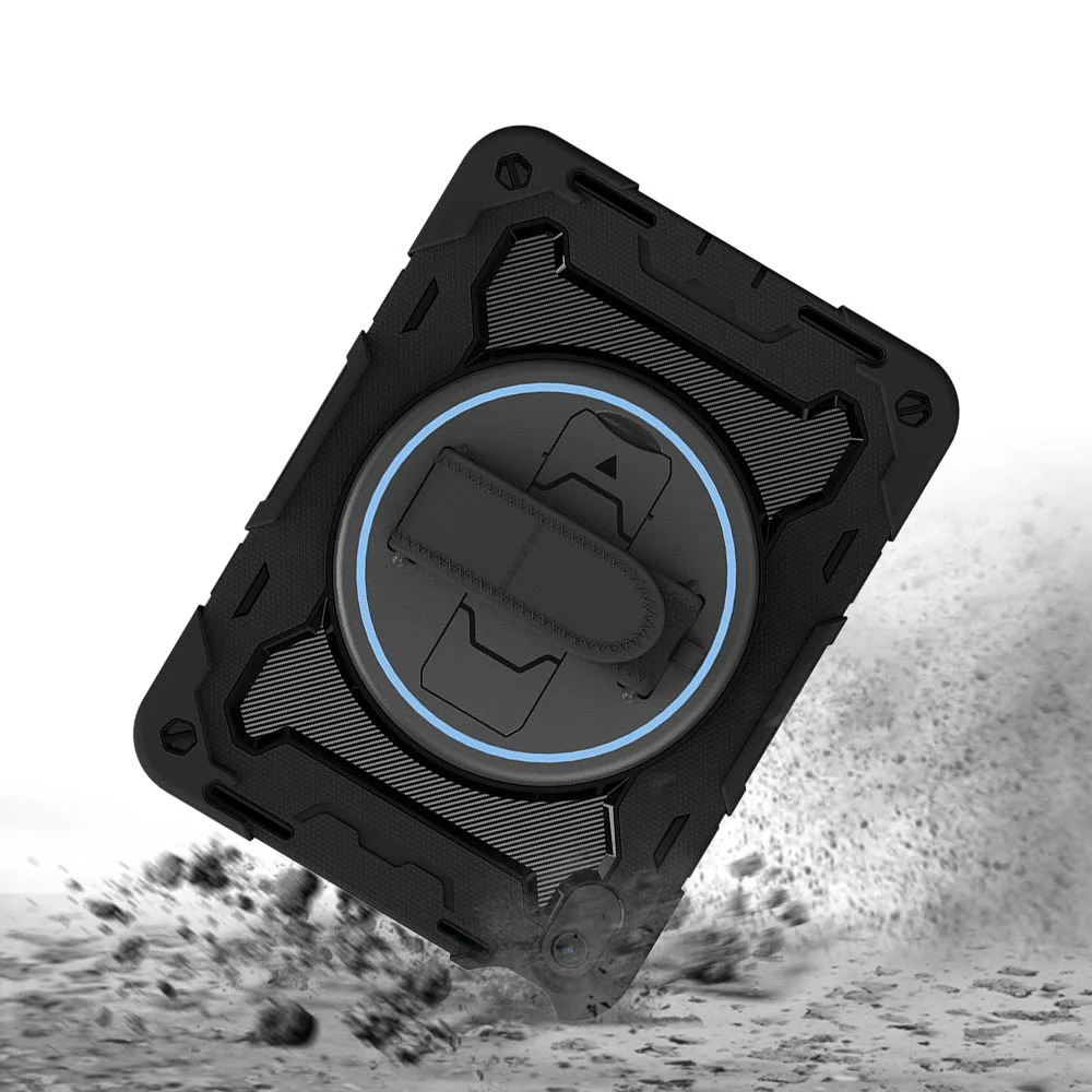 NBN-iPad-N5 | iPad 10.9 (10th Gen.) | Ultra 3 Layers Shockproof Rugged Case with Hand Strap and Kick-Stand - Image 8