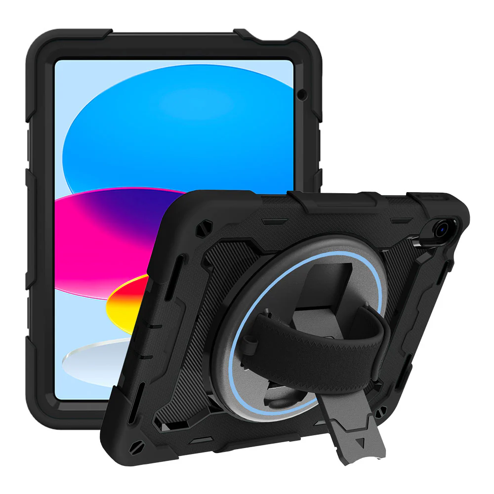 NBN-iPad-N5 | iPad 11-Inch (11th Gen / A16) | Ultra 3 Layers Shockproof Rugged Case with Hand Strap and Kick-Stand - Image 9