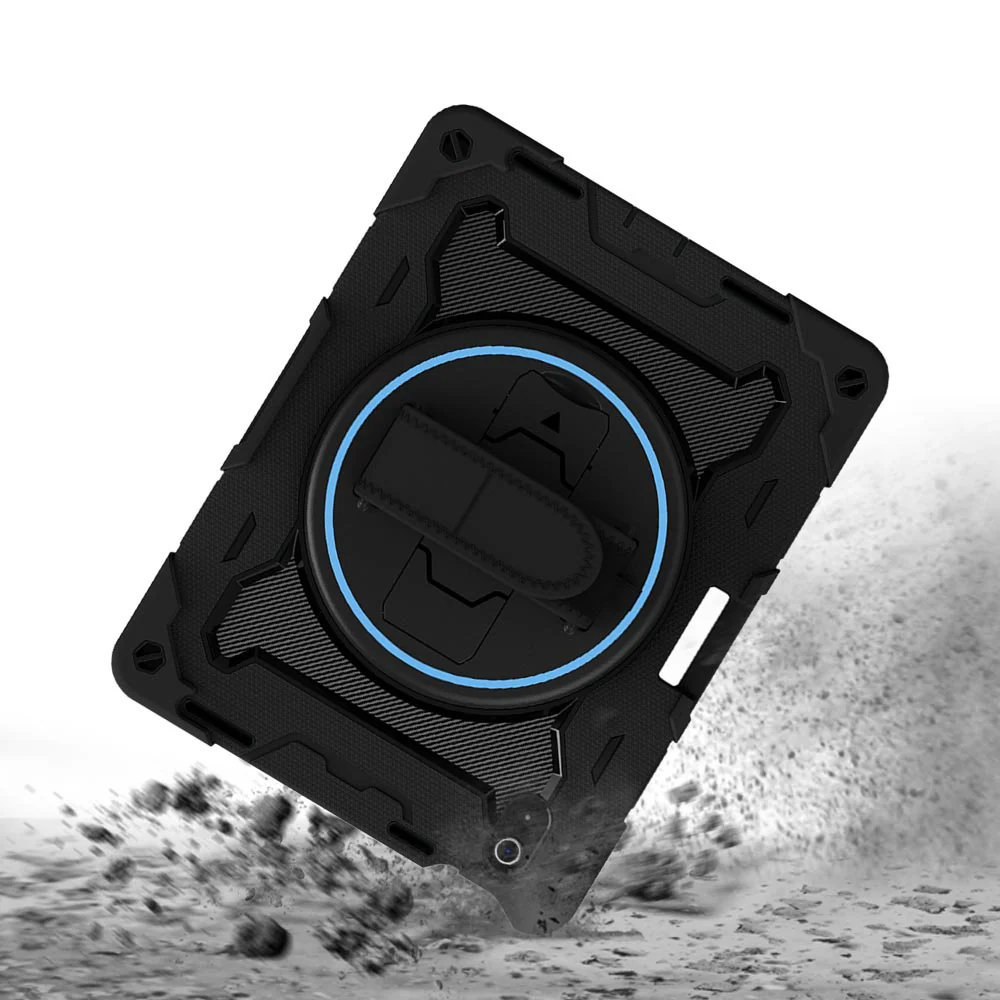 NBN-iPad-N5PN | iPad 10.9 (10th Gen.) | Ultra 3 Layers Shockproof Rugged Case with Hand Strap and Kick-Stand & Built in pen holder - Image 8