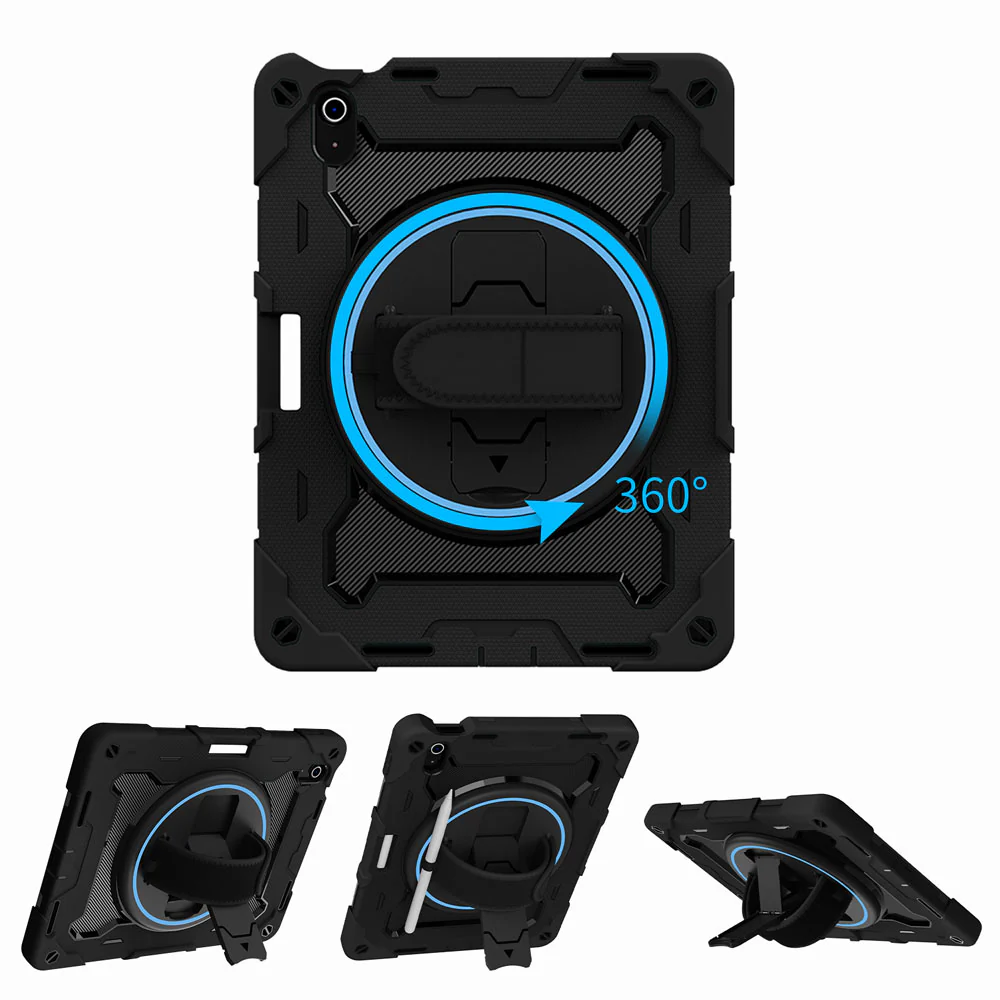 NBN-iPad-N5PN | iPad 11-Inch (11th Gen / A16) | Ultra 3 Layers Shockproof Rugged Case with Hand Strap and Kick-Stand & Built in pen holder - Image 10
