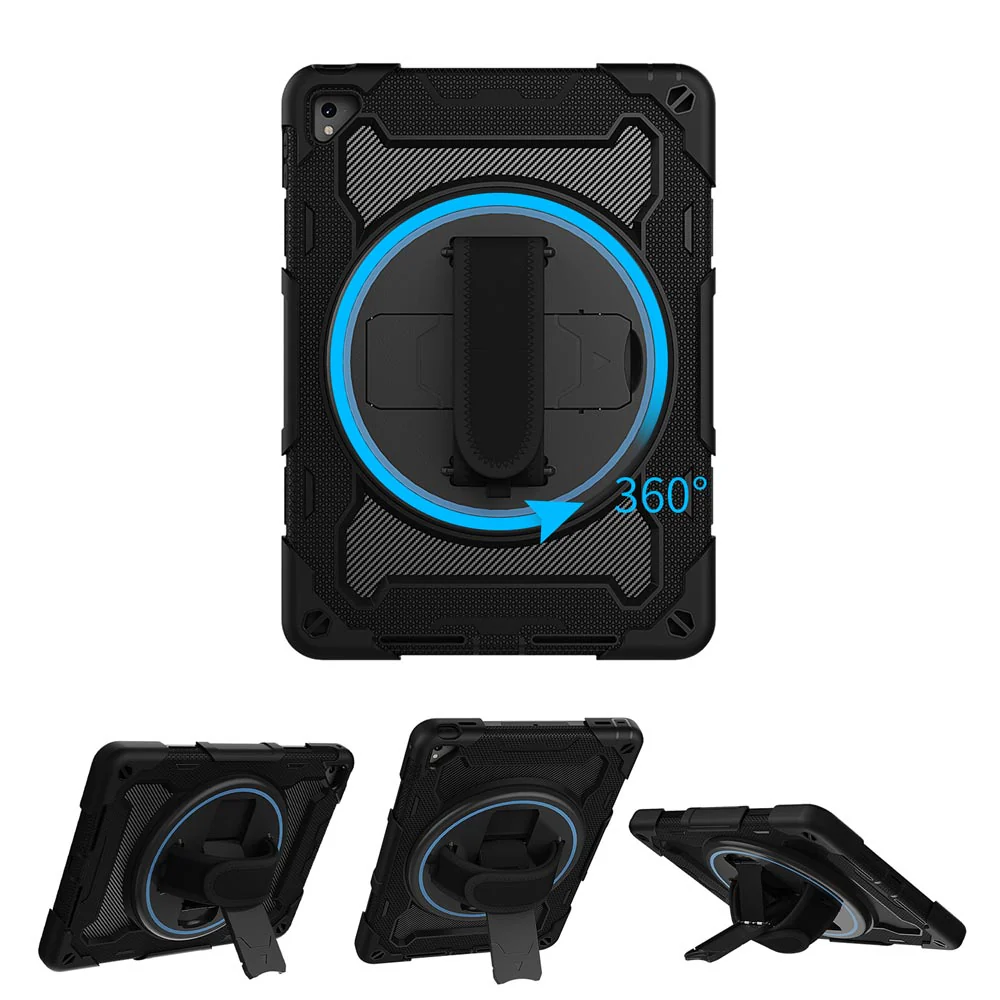 NBN-iPad-PR1 | iPad Pro 9.7 2016 | Ultra 3 Layers Shockproof Rugged Case with Hand Strap and Kick-Stand - Image 10