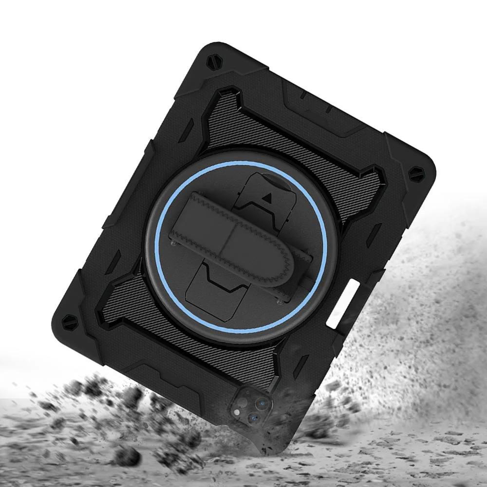 NBN-iPad-PR6PN | iPad Pro 11 ( 1st / 2nd / 3rd / 4th Gen. ) 2018 / 2020 / 2021 / 2022 | Ultra 3 Layers Shockproof Rugged Case with Hand Strap and Kick-Stand & Built in pen holder - Image 8