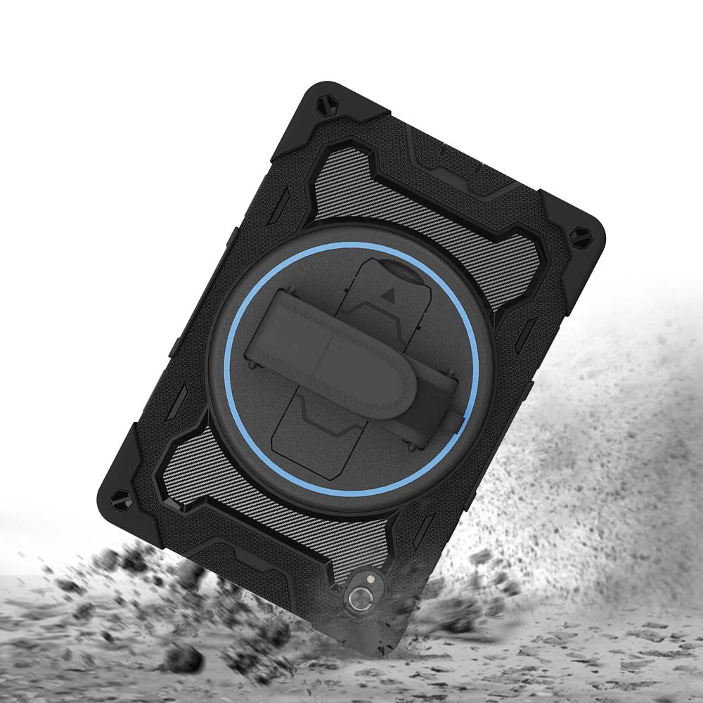 NBN-LN-K10 | Lenovo Tab K10 ( TB-X6C6F/X/L TB-X6C6NBF/X/L ) | Ultra 3 Layers Shockproof Rugged Case with Hand Strap and Kick-Stand - Image 8