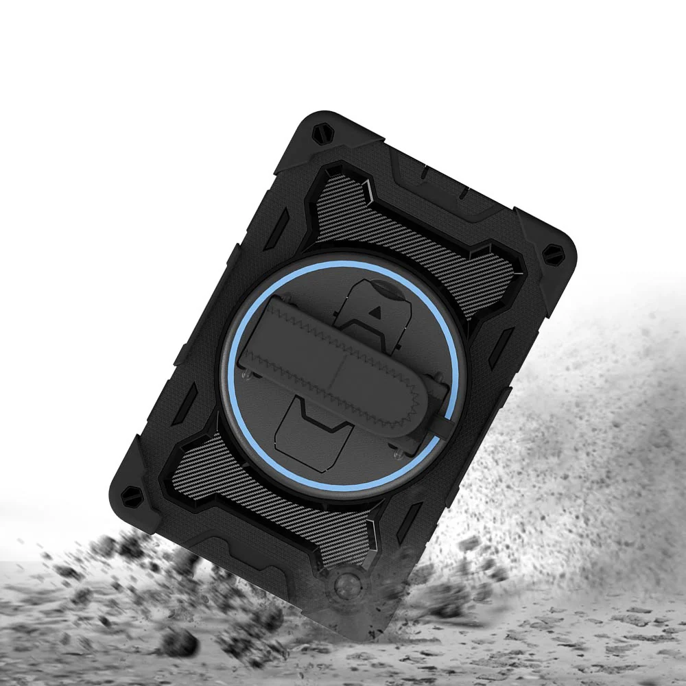 NBN-LN-M8HD | Lenovo Tab M8 (HD) TB-8505 | Ultra 3 Layers Shockproof Rugged Case with Hand Strap and Kick-Stand - Image 8