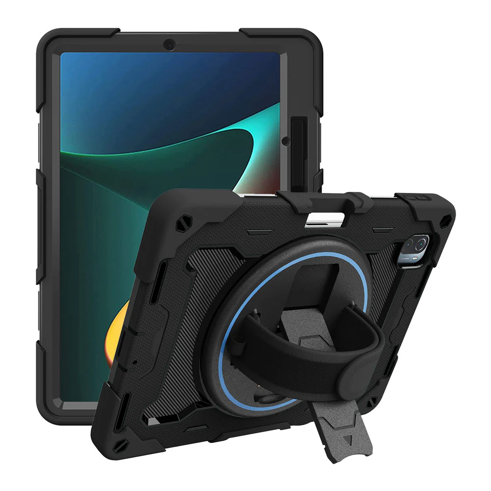NBN-Mi-PAD5 | Xiaomi Mi Pad 5 / 5 Pro 11" | Ultra 3 Layers Shockproof Rugged Case with Hand Strap and Kick-Stand - Image 9
