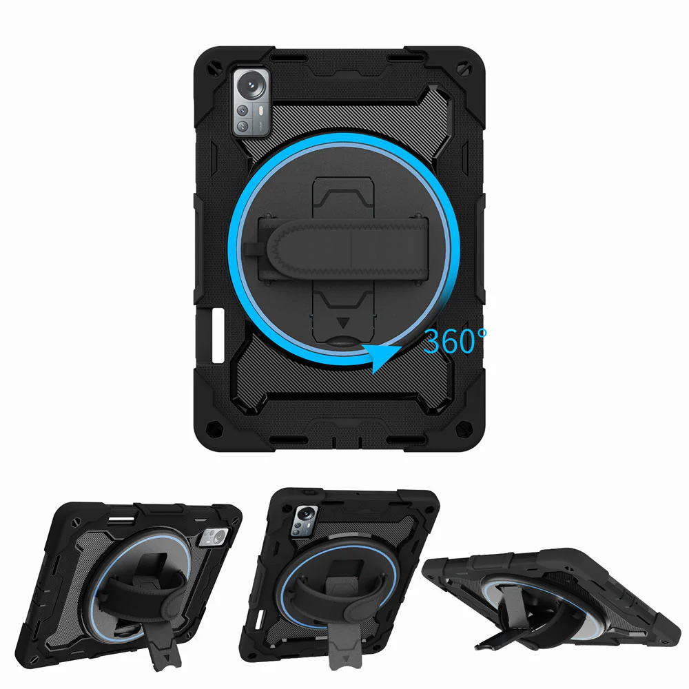 NBN-Mi-PAD5P | Xiaomi Mi Pad 5 Pro 12.4" | Ultra 3 Layers Shockproof Rugged Case with Hand Strap and Kick-Stand - Image 10
