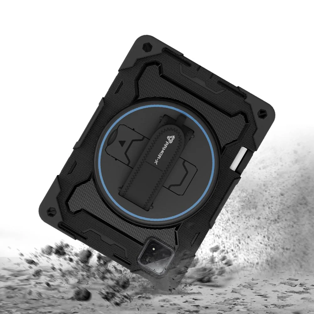 NBN-Mi-PAD6SP | Xiaomi Pad 6S Pro 12.4 | Ultra 3 Layers Shockproof Rugged Case with Hand Strap and Kick-Stand - Image 8