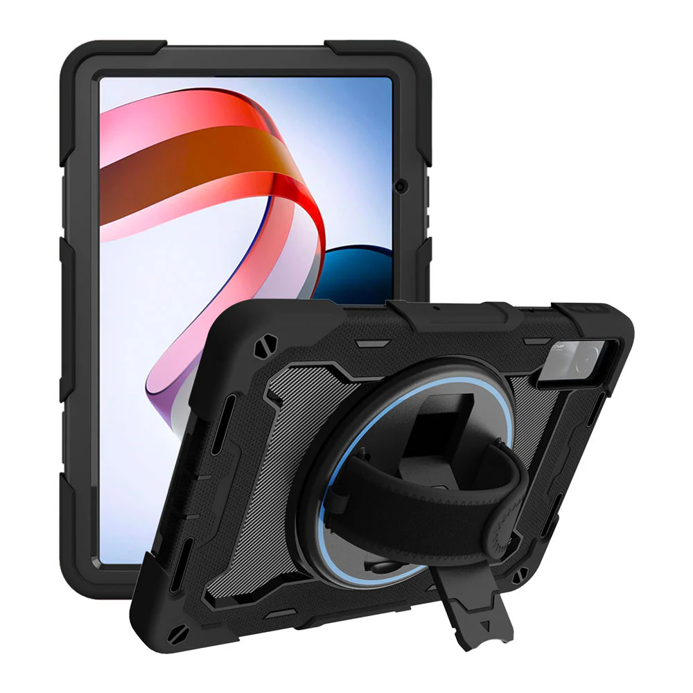 NBN-Mi-RMP | Xiaomi Redmi Pad | Ultra 3 Layers Shockproof Rugged Case with Hand Strap and Kick-Stand - Image 9