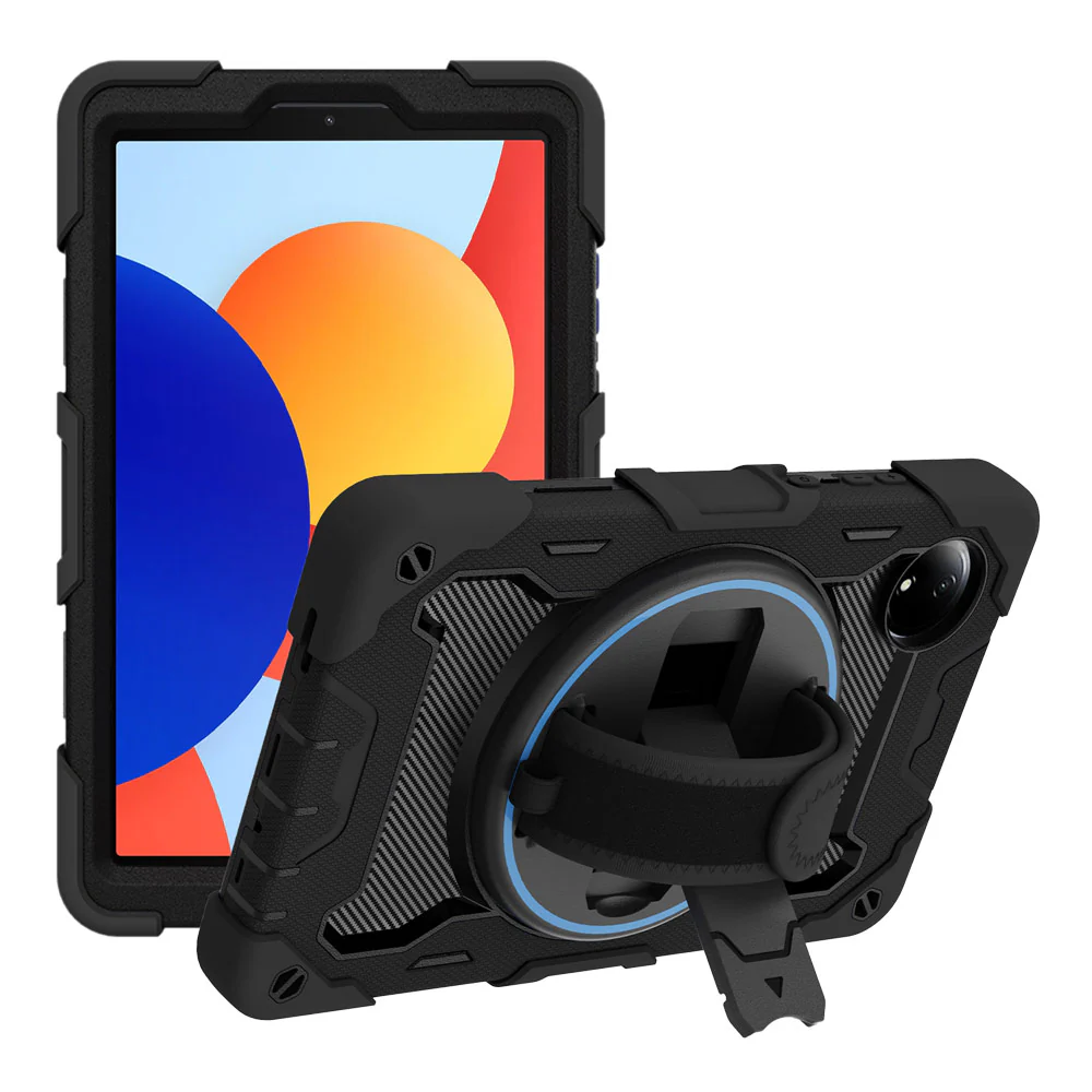 NBN-Mi-RMPSE-8.7 | Xiaomi Redmi Pad SE 8.7 / Redmi Pad SE 8.7 4G | Ultra 3 Layers Shockproof Rugged Case with Hand Strap and Kick-Stand - Image 9