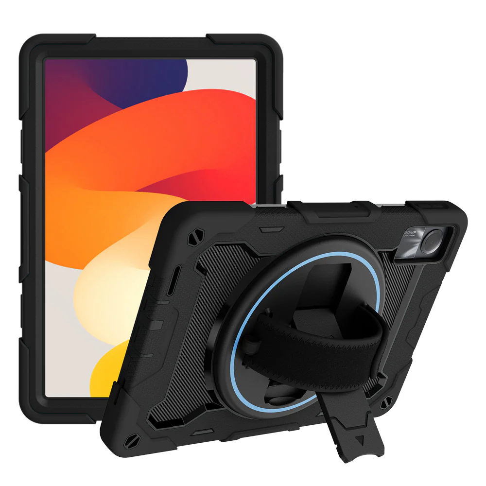 NBN-Mi-RMPSE | Xiaomi Redmi Pad SE ( 11" ) | Ultra 3 Layers Shockproof Rugged Case with Hand Strap and Kick-Stand - Image 9