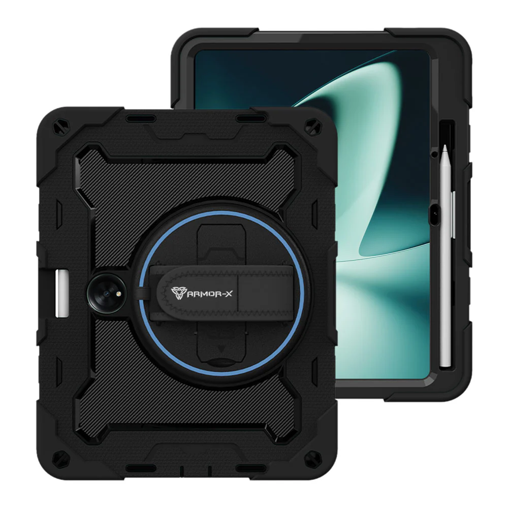 NBN-PL-PAD1 | OnePlus Pad | Ultra 3 Layers Shockproof Rugged Case with Hand Strap and Kick-Stand