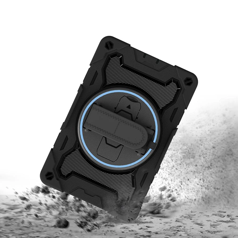 NBN-SS-T290 | Samsung Galaxy Tab A 8.0 (2019) T290 T295 | Ultra 3 Layers Shockproof Rugged Case with Hand Strap and Kick-Stand - Image 8