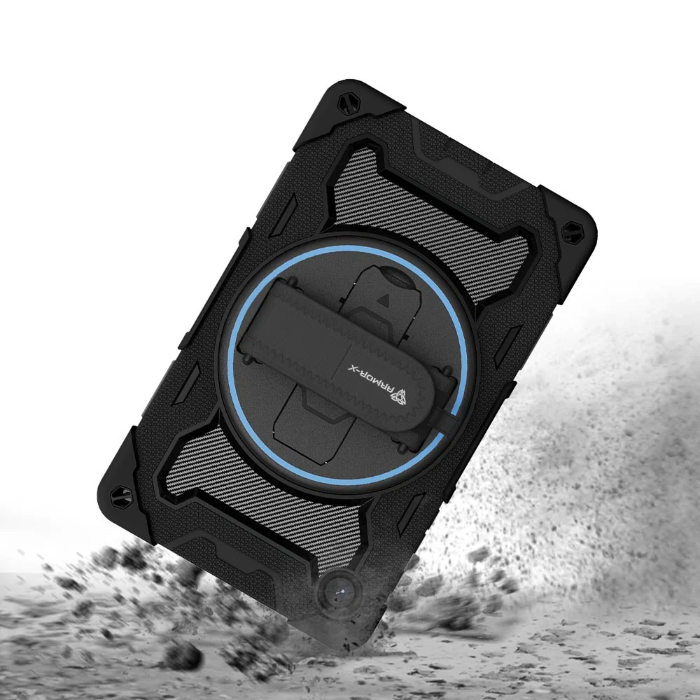 NBN-SS-X110 | Samsung Galaxy Tab A9 ( 8.7" ) SM-X110 / SM-X115 | Ultra 3 Layers Shockproof Rugged Case with Hand Strap and Kick-Stand - Image 8