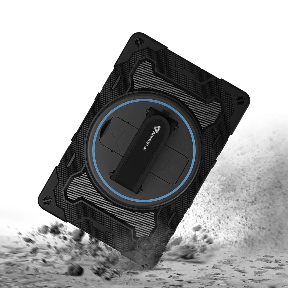 NBN-SS-X210 | Samsung Galaxy Tab A9+ A9 Plus ( 11" ) SM-X210 / SM-X215 / SM-X216 | Ultra 3 Layers Shockproof Rugged Case with Hand Strap and Kick-Stand - Image 8