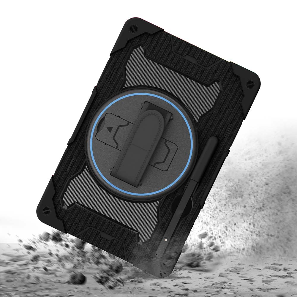 NBN-SS-X900 | Samsung Galaxy Tab S8 Ultra SM-X900 / X906 | Ultra 3 Layers Shockproof Rugged Case with Hand Strap and Kick-Stand - Image 8