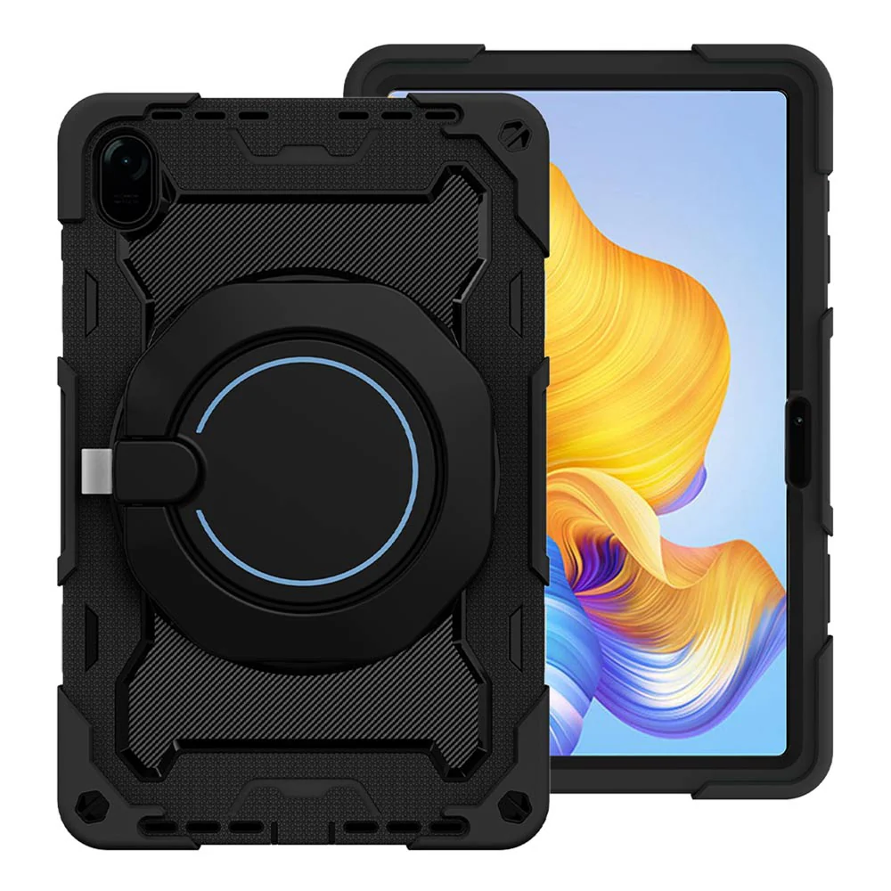NON-HW-HN8 | Honor Pad 8 2022 ( HEY-W09 ) | Rugged Case with Kick-Stand & Folding Grip & Pencil Holder