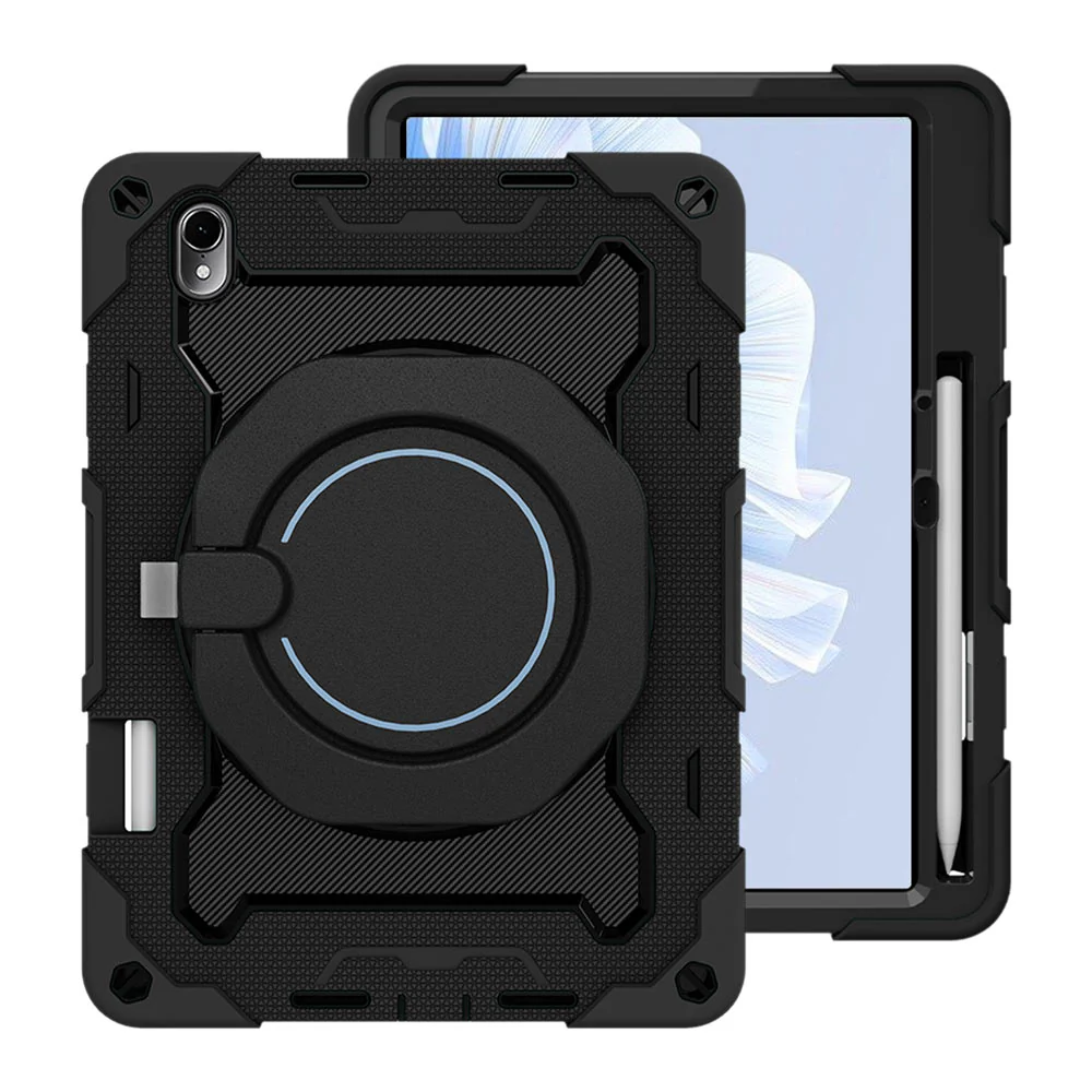 NON-HW-MTP_AIR | Huawei MatePad Air DBY2-L09CK | Rugged Case with Kick-Stand & Folding Grip & Pencil Holder
