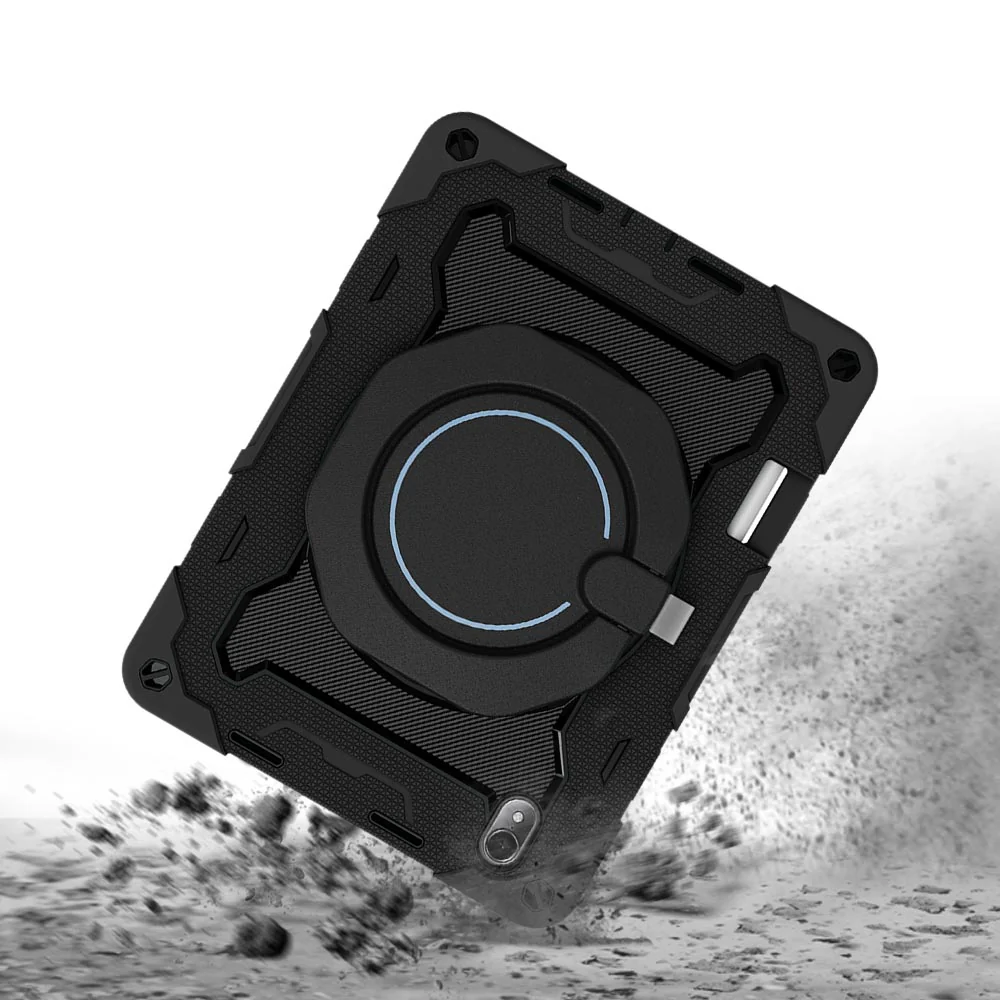 NON-HW-MTP_AIR | Huawei MatePad Air DBY2-L09CK | Rugged Case with Kick-Stand & Folding Grip & Pencil Holder - Image 5