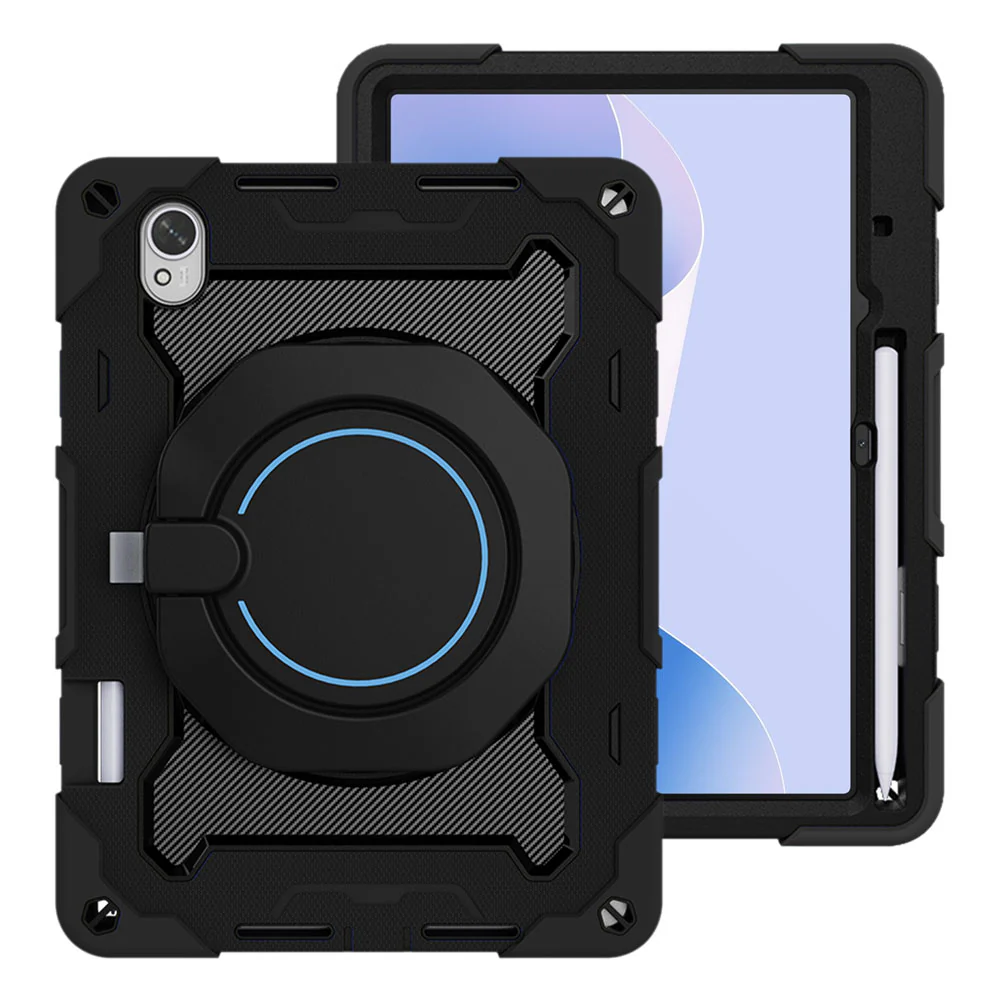 NON-HW-MTP_TGR | Huawei MatePad 11.5 S (2024) / (2025) | Rugged Case with Kick-Stand & Folding Grip & Pencil Holder