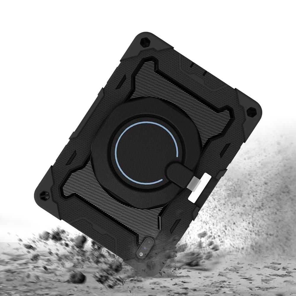 NON-HW-MTPP-10.8 | Huawei MatePad Pro 10.8 (2021) MRR-W29 | Rugged Case with Kick-Stand & Folding Grip & Pencil Holder - Image 4