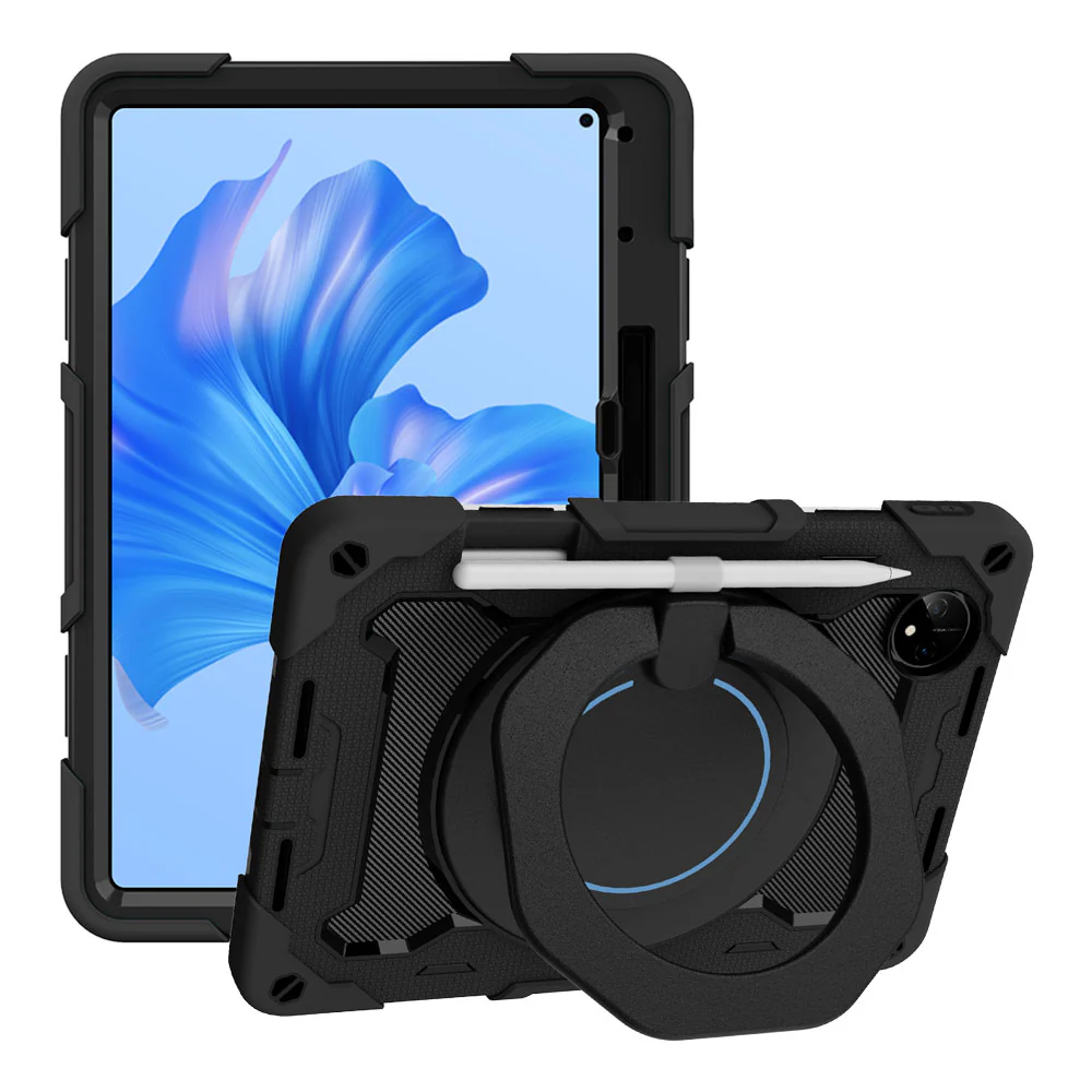 NON-HW-MTPP-11 | Huawei MatePad Pro 11 (2022) | Rugged Case with Kick-Stand & Folding Grip & Pencil Holder - Image 4