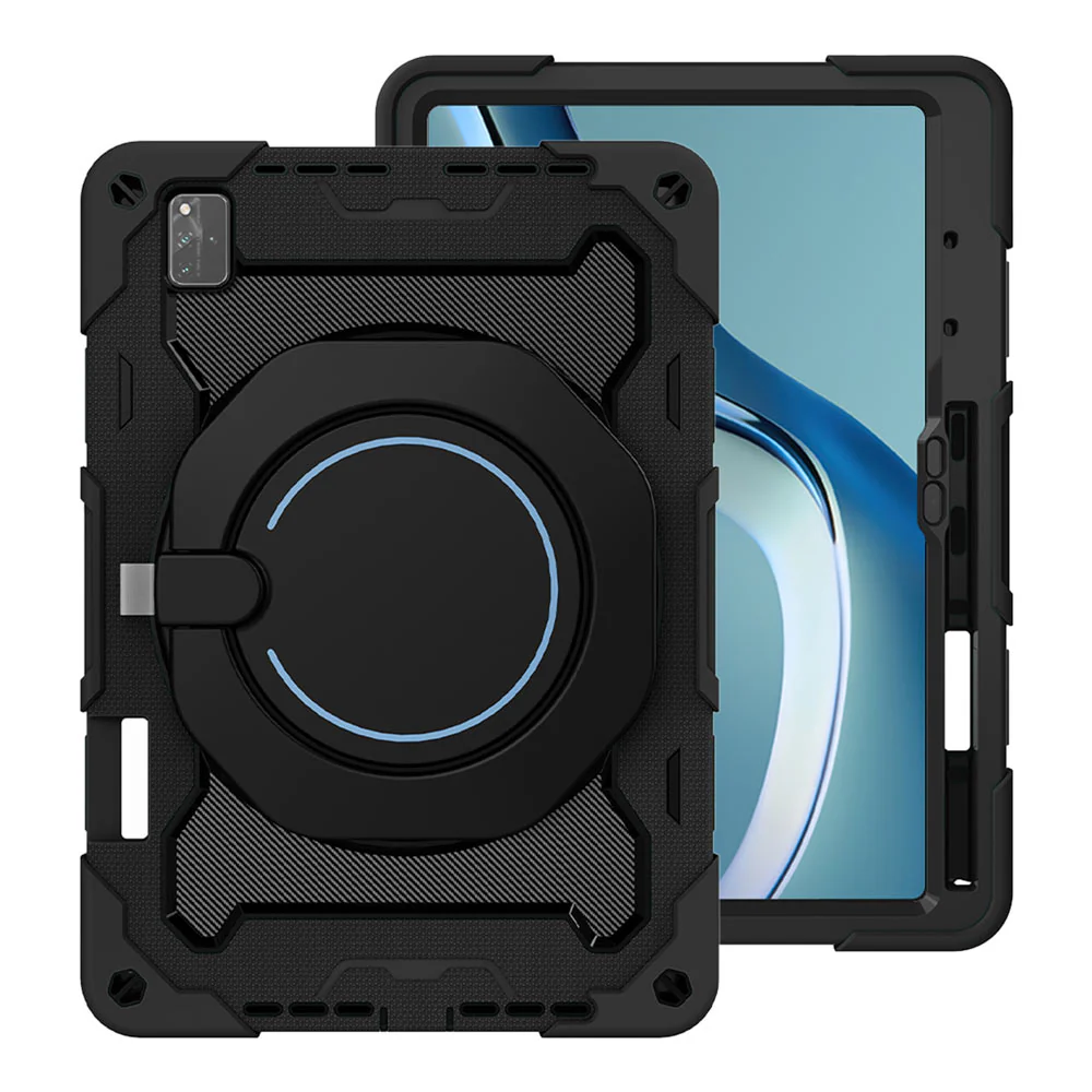 NON-HW-MTPP-WGR | Huawei MatePad Pro 12.6 (2021) WGR-W09 / W19 / AN19 | Rugged Case with Kick-Stand & Folding Grip & Pencil Holder