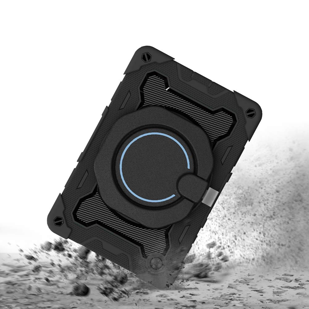 NON-LN-M8G3 | Lenovo Tab M8 (3rd Gen) TB-8506 | Rugged Case with Kick-Stand & Folding Grip & Pencil Holder - Image 5