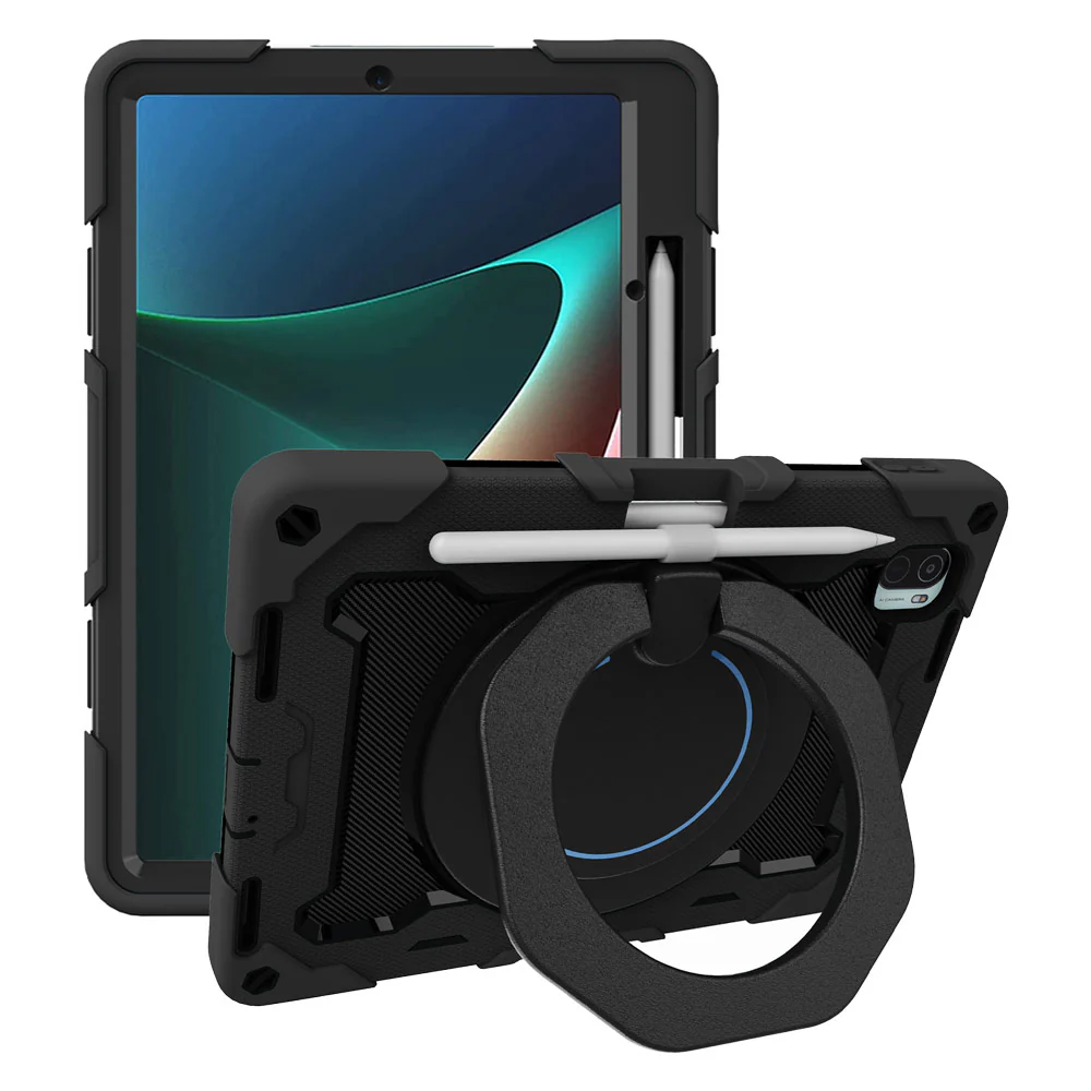 NON-Mi-PAD5 | Xiaomi Mi Pad 5 / 5 Pro 11" | Rugged Case with Kick-Stand & Folding Grip & Pencil Holder - Image 5
