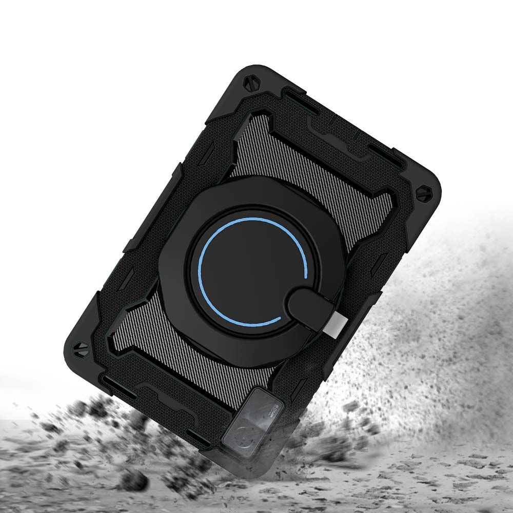 NON-Mi-RMP | Xiaomi Redmi Pad | Rugged Case with Kick-Stand & Folding Grip & Pencil Holder - Image 4