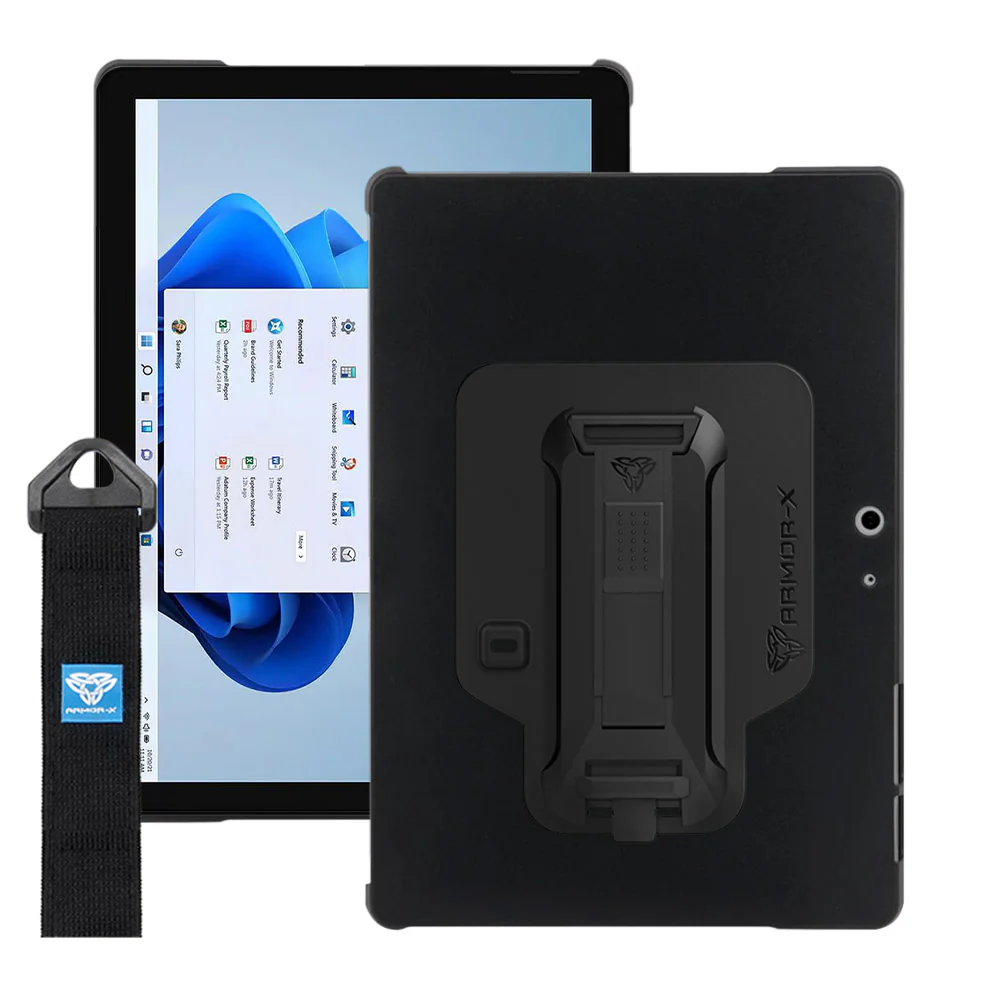 NXS-MS-SFGO | Microsoft Surface Go 4 / Go 3 / Go 2 / Go | Protective case w/ hand strap & X-mount support smart keyboard - Image 11