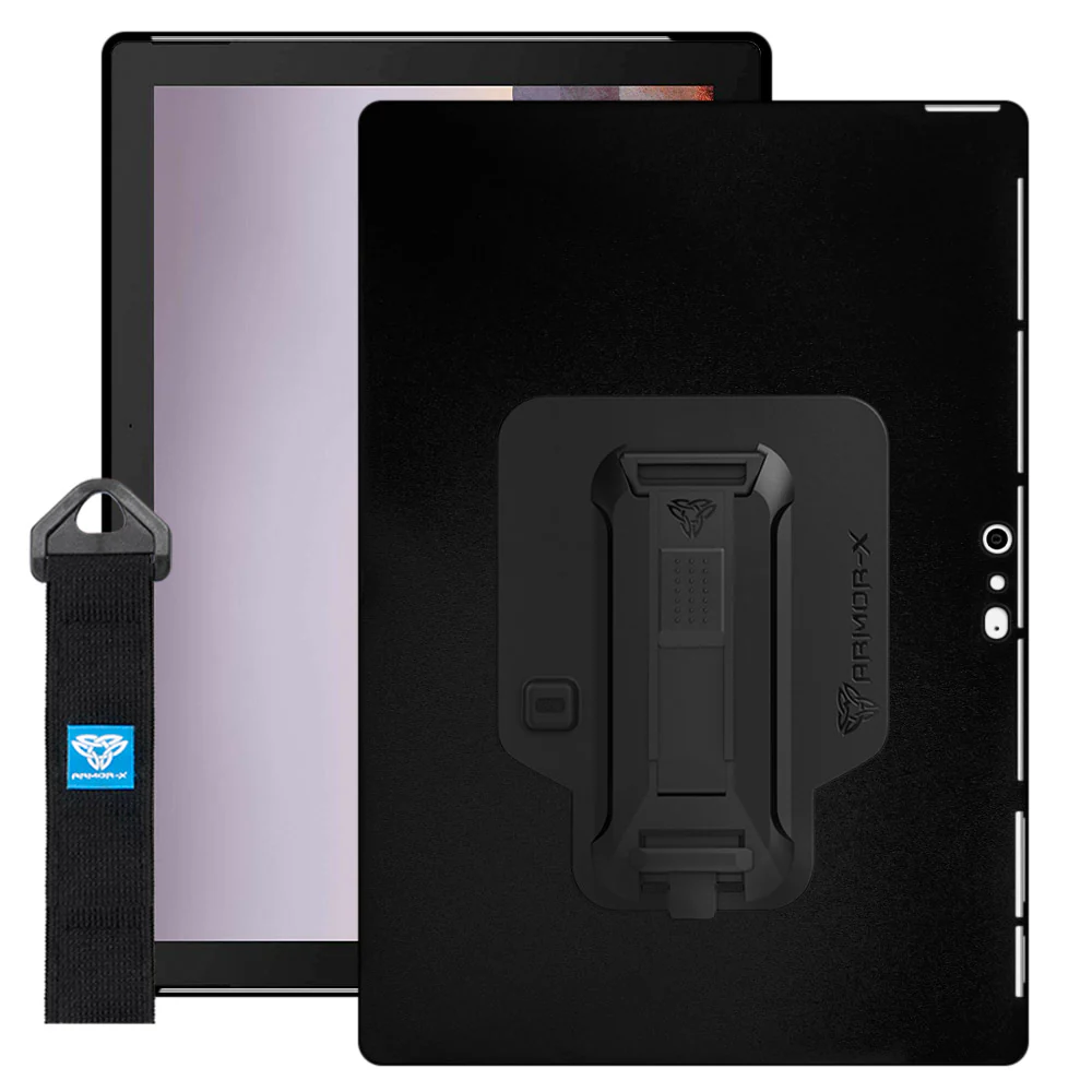 NXS-MS-SFP6 | Microsoft Surface Pro 7 / 7 Plus / 6 / 5 / 4 | Protective case w/ hand strap & X-mount support smart keyboard - Image 11