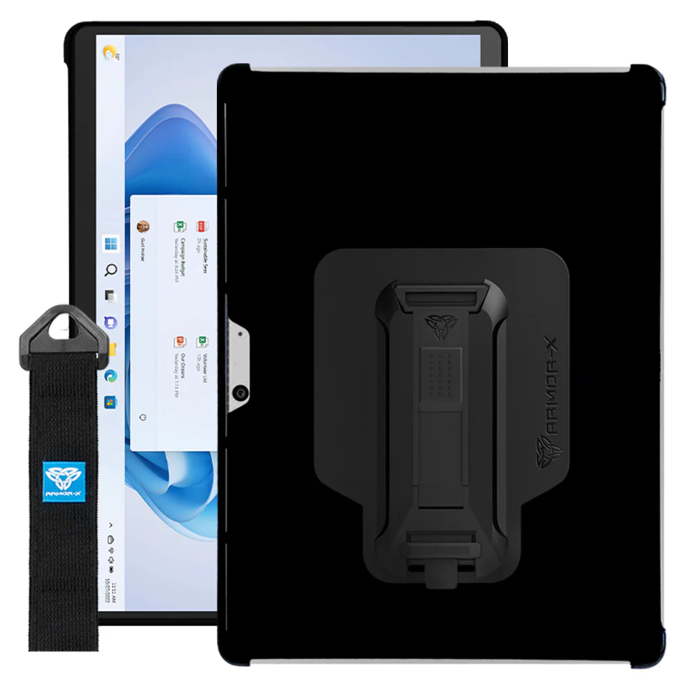 NXS-MS-SFPR8 | Microsoft Surface Pro 8 | Protective case w/ hand strap & X-mount support smart keyboard